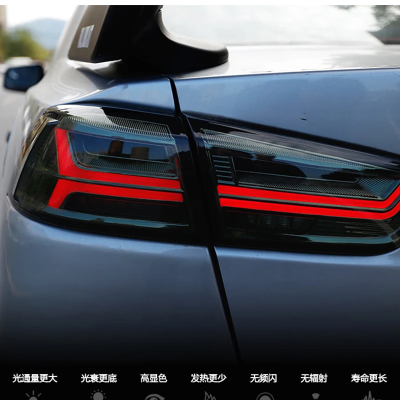 

2PCS Car LED Tail Light for Mitsubishi Lancer EVO x LED Taillight LED Brake Light Reverse Lights 2008 - 2017 car Accessories