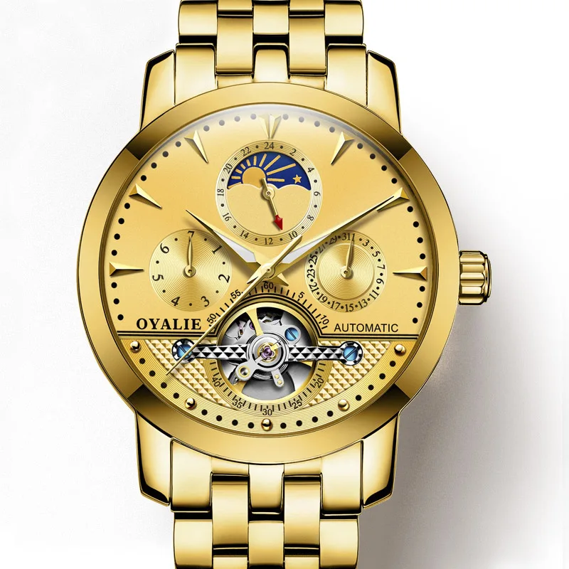 Механические часы мужские лучший бренд роскошные Montre Homme Мужские автоматические