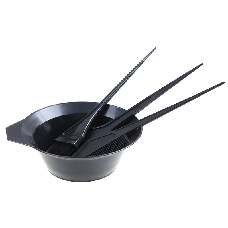 

4Pcs Hair Color Dye Bowl Comb Brushes Tool Kit Set Tint Coloring Dye Bowl Comb