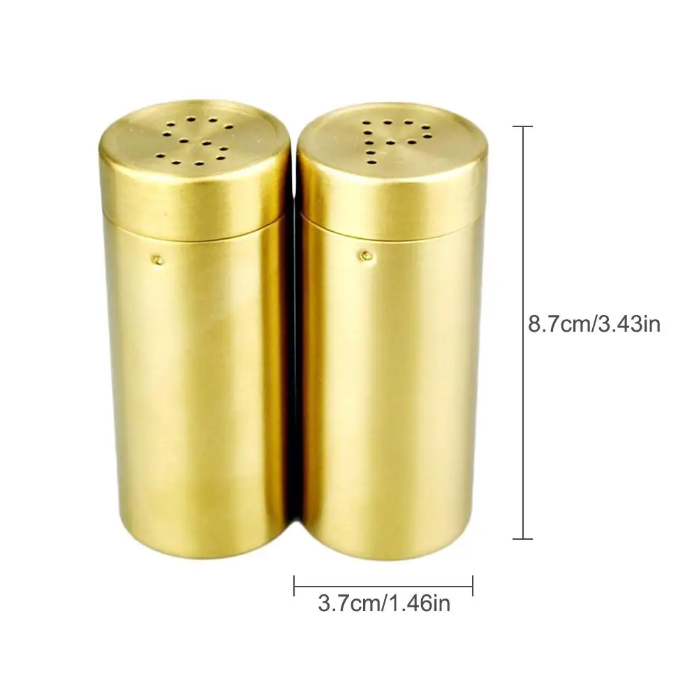 

2pcs/set Salt And Pepper Set Salt And Pepper Shakers Spice Cruet Sets Spice Jar Condiment Set Kitchen Seasoning Bottles Set