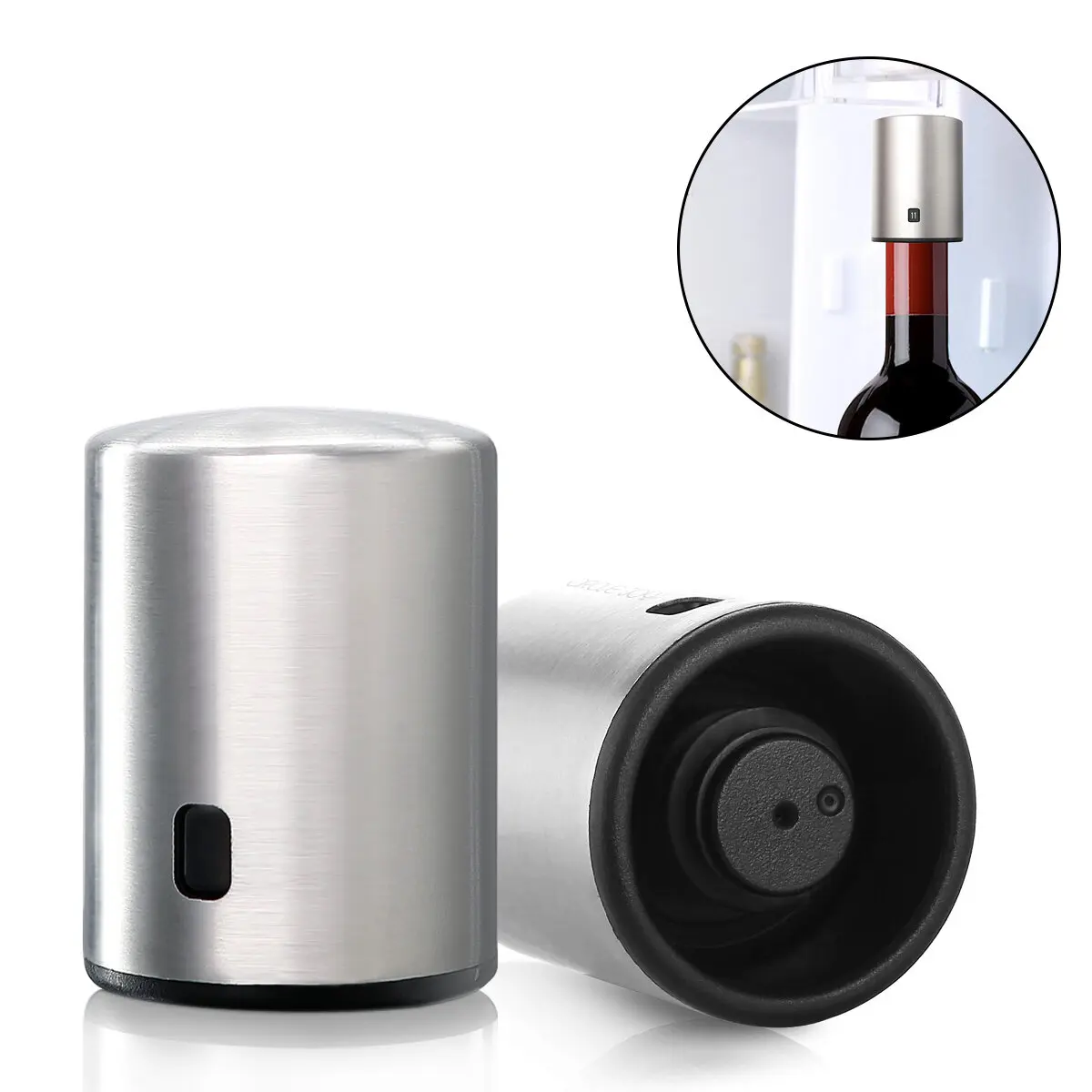 

Circle Joy Smart Bottle Stopper Stainless Steel Vacuum Memory Bottle Stopper Stopper Drinking Corks from Youpin