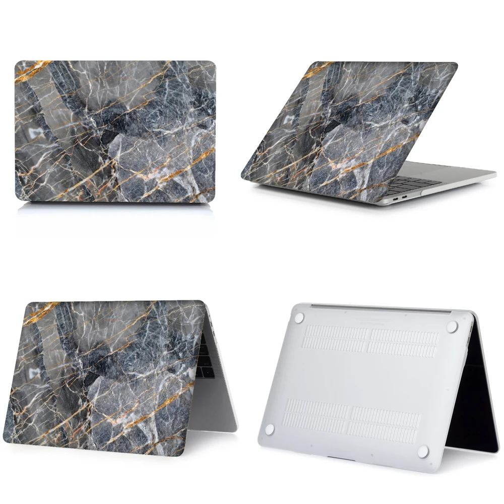 Мраморный чехол для ноутбука Apple MacBook Air 13 Touch ID A1932 retina 12 11 Pro 13,3 15 Сенсорная панель A1707 A1990 A2159+ крышка клавиатуры