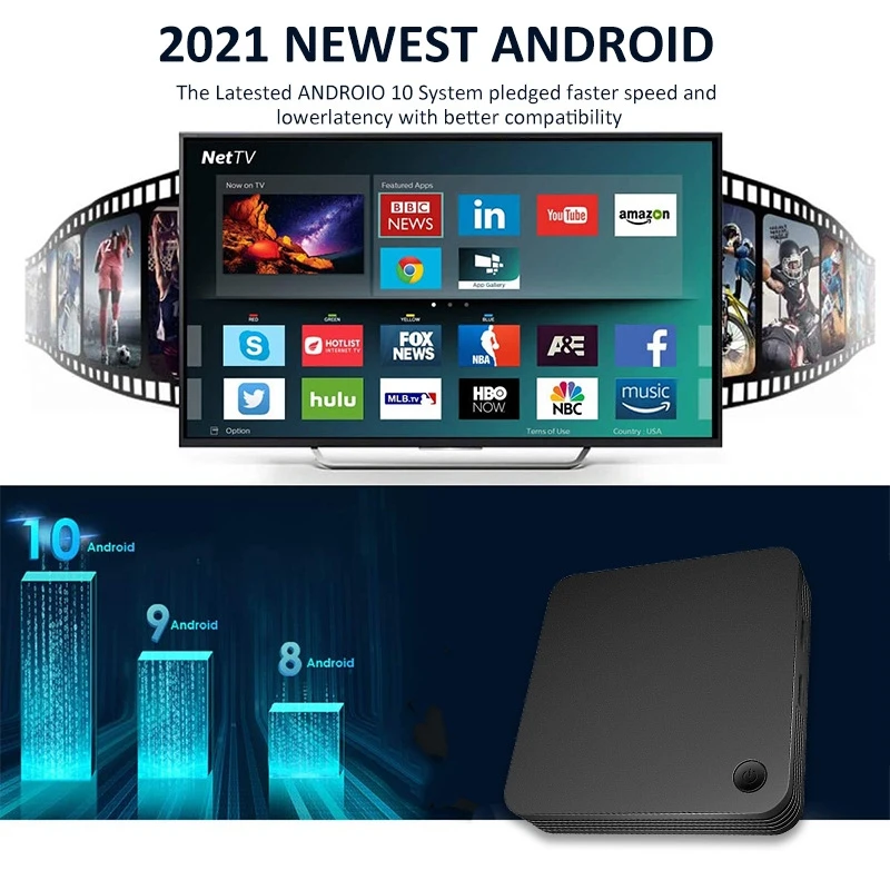 MX9 Pro network player Amlogic S905W HD 4K set-top box TV Box built-in hard drive | Stick