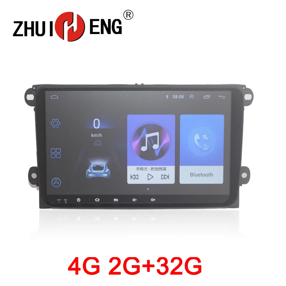 Автомагнитола ZHUIHENG 2 din для Volkswagen автомобильный dvd плеер 2G + 32G 4G Skoda/Seat/Passat b6/POLO/GOLF 5 6