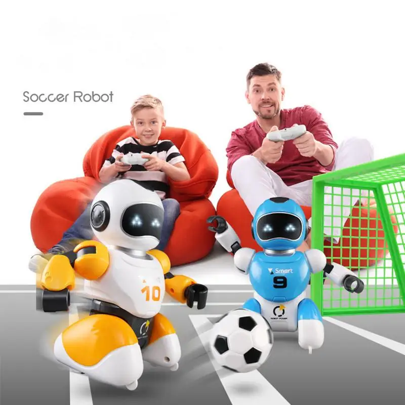 2 шт футбольные Роботы RC интеллектуальный пульт дистанционного управления футбольный робот пение и танцы usb зарядка Игрушки для мальчиков Рождественский подарок