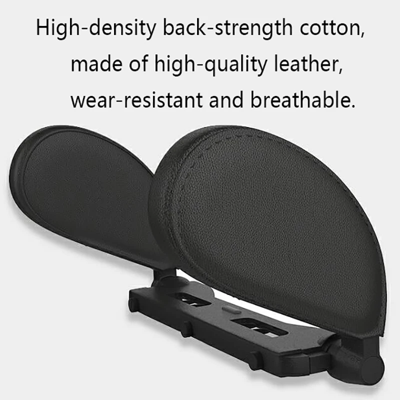 Новый черный кожаный подголовник для сиденья автомобиля подушка шеи головы