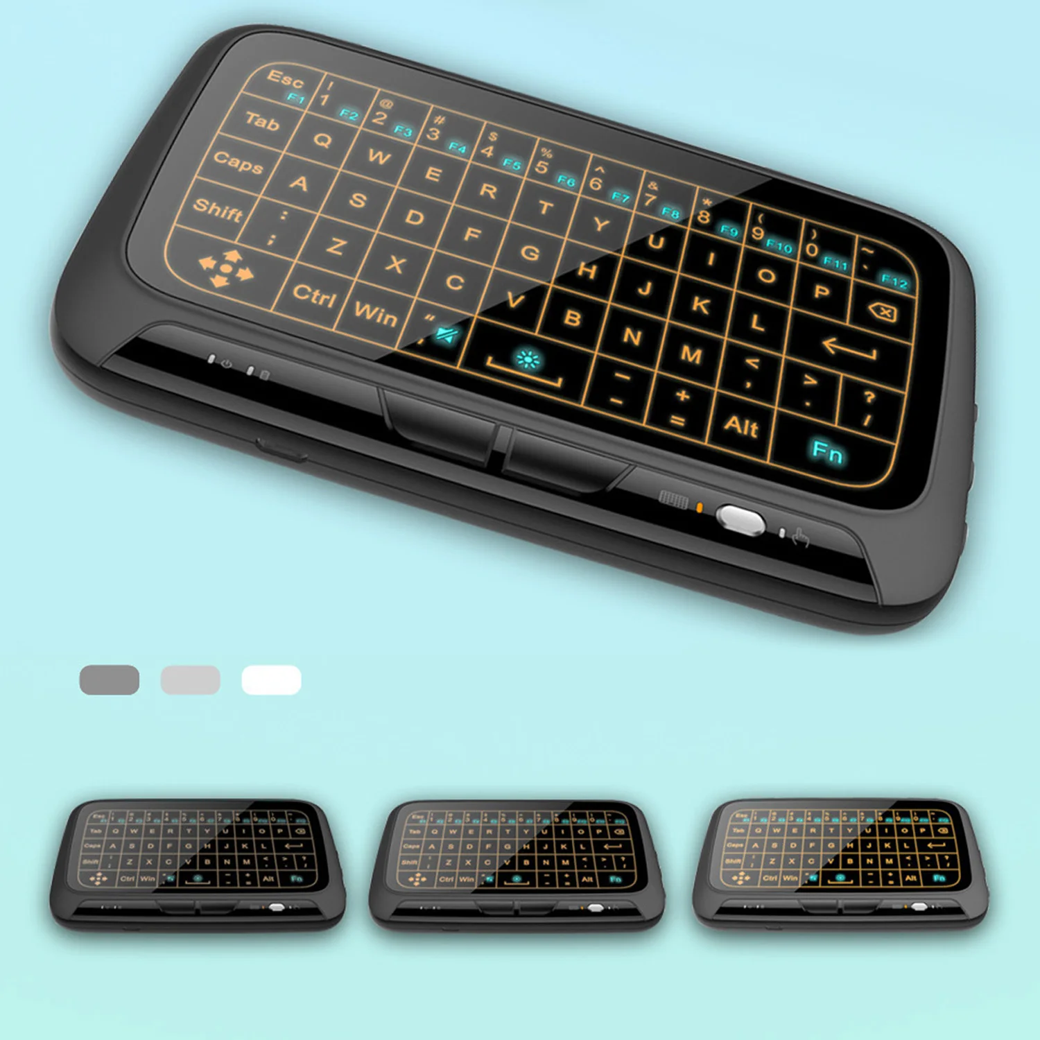 Vococal 2 4 ГГц bluetooth Клавиатура Тачпад подсветка Беспроводная полноэкранная Мышь