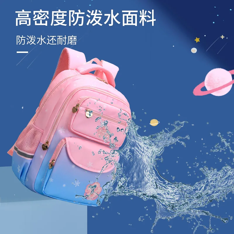 

Children School Bags girls schoolbag primary school Backpack orthopedic schoolbag Kids Backpacks Mochila Infantil Zip sac enfant