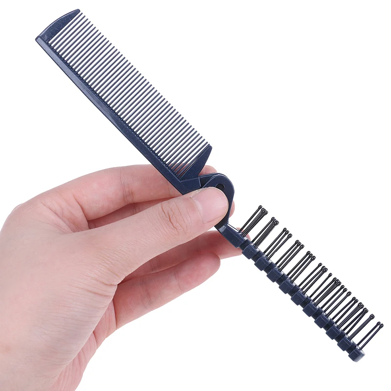 

Massage Brush Hairdressing Tools Women Travel Double Headed Toothed Foldable Hair Comb Portable DIY Hair Beauty Plastic Comb