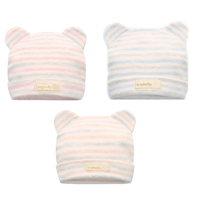 0-3 Months Baby Soft Cotton Hat Newborn Infant Cute Beanie Bonnet for Infant 87HD