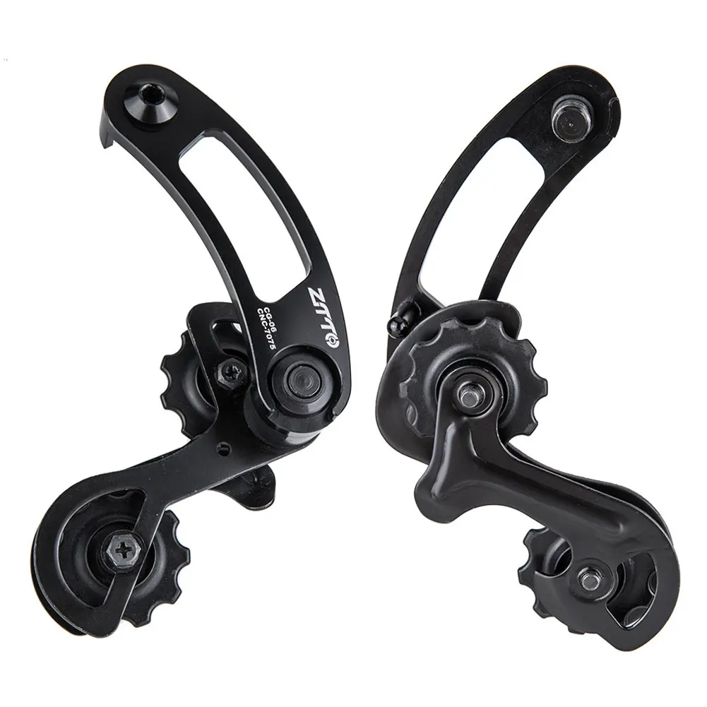 

Outdoor E-bike Bicycle Single Speed Derailleur Bicycle Chain Tensioner For Hanger Mount Dropout Adjustable Pulley Cycling Wheel