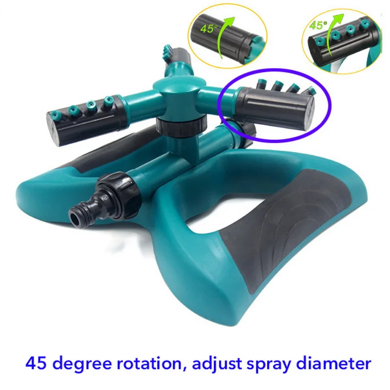 3 сопла садовый дождевальный аппарат автоматический полив травы