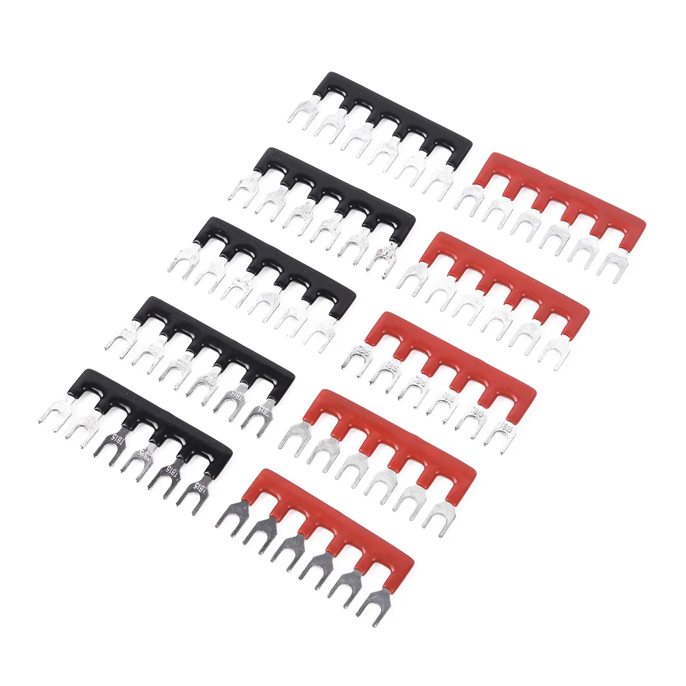

6Points Screw Terminal Blocks Bus Bar Auto Marine Terminal Block Set 15A Practical Fashion