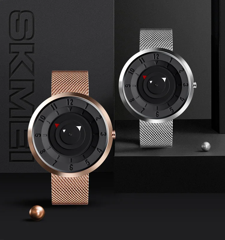 Часы наручные SKMEI Мужские кварцевые простые дизайнерские водонепроницаемые