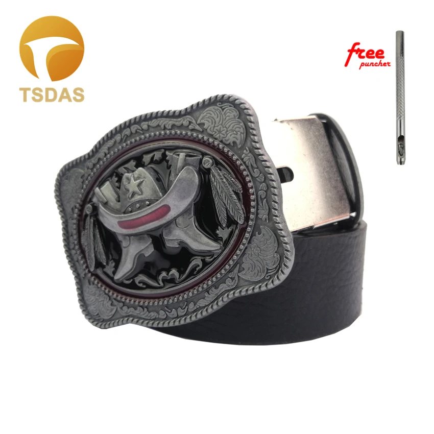 Classic Boots Belt buckle Men and Women Fashion Jeans accessories Buckle Head With PU Belt|Пряжки и крючки| |