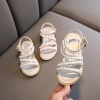 girl sandals summer fashion kids baby girls bling rhinestone princess single sandals for little big girls shoes children shoes