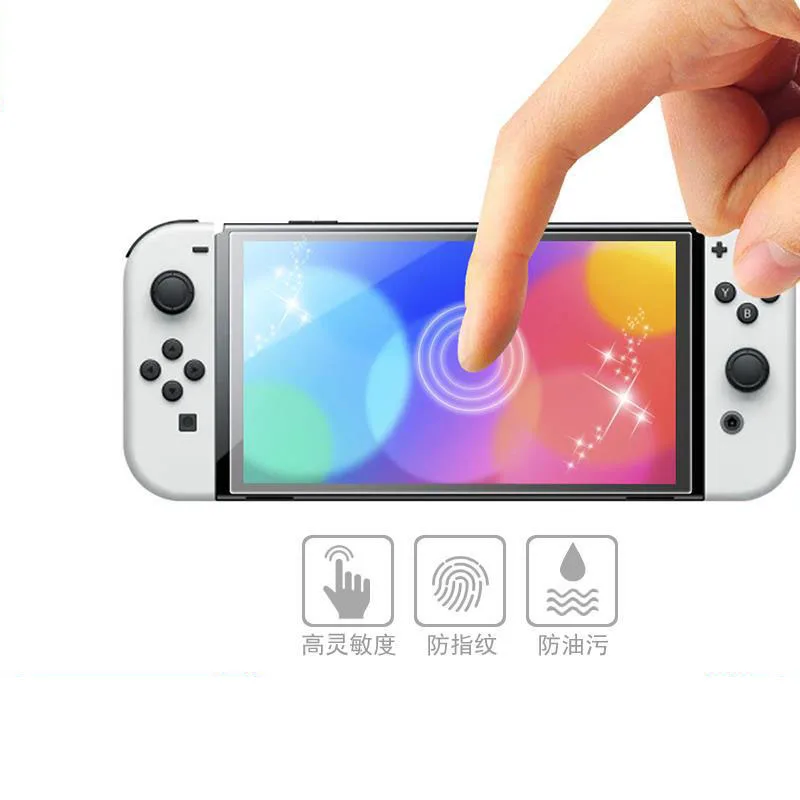 2 шт./1 упаковка защитная пленка для экрана Nintendo Switch OLED 7 дюймов