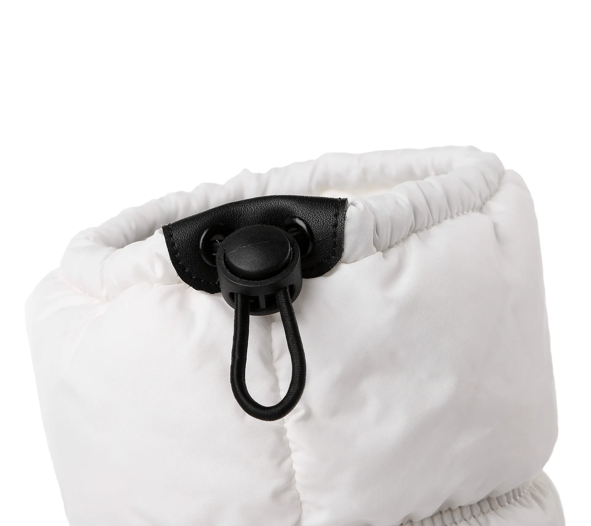 Зимняя женская обувь теплые ботинки на нескользящей подошве белые хлопковые