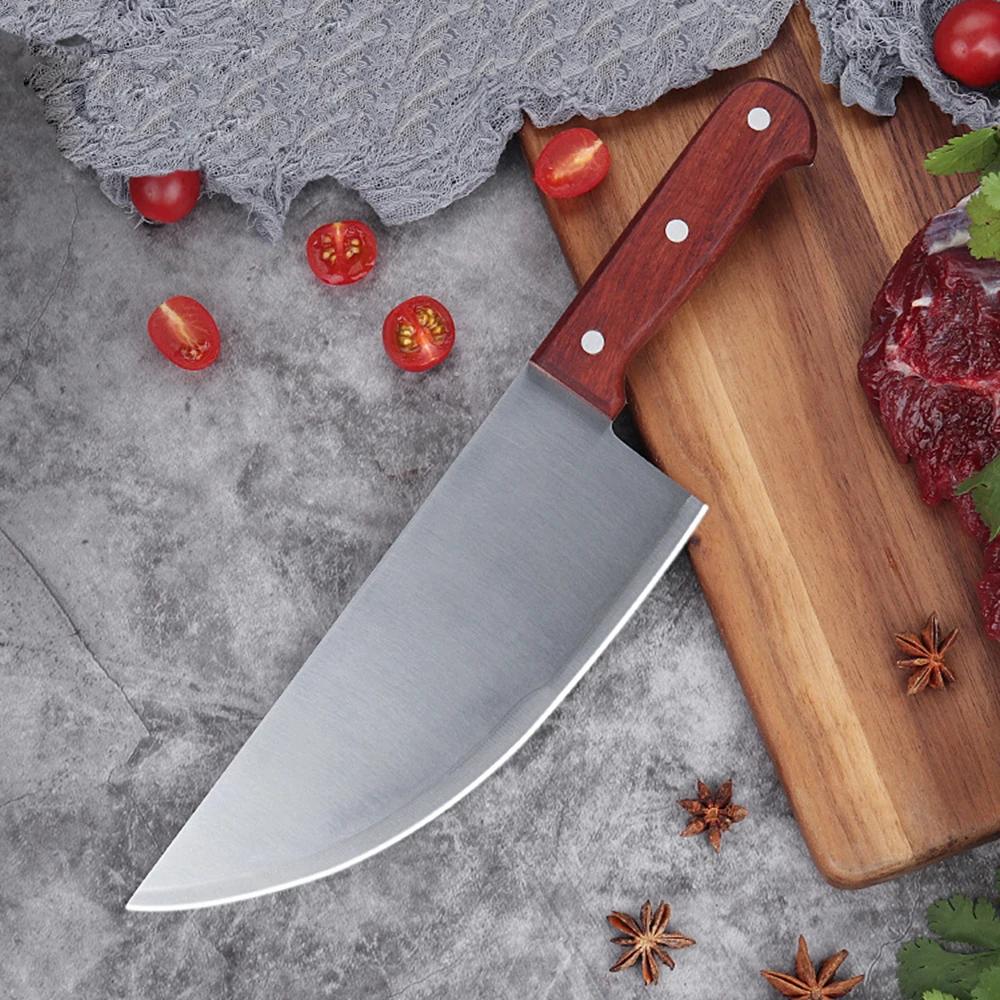 Нож мясника из высокоуглеродистой кованой нержавеющей стали кухонный шеф повар