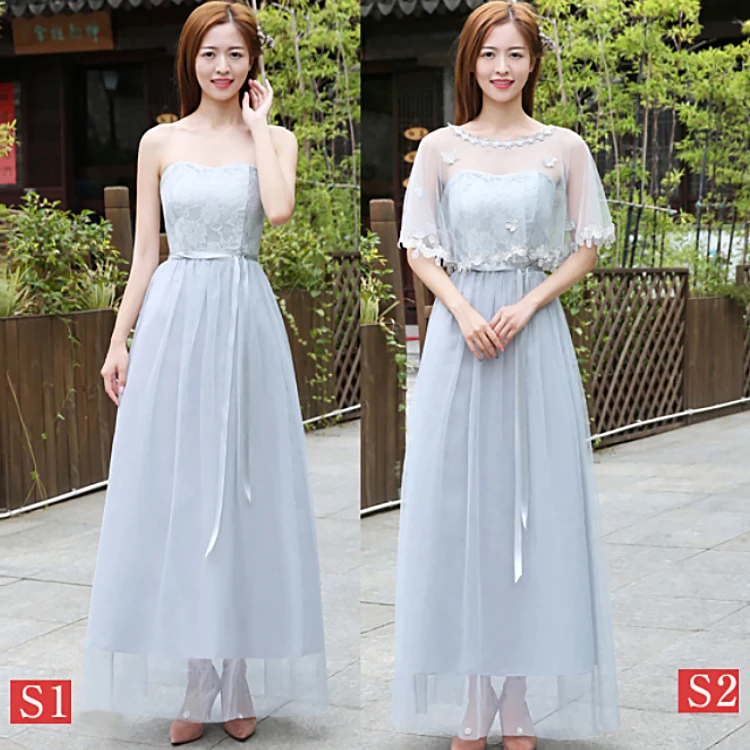 Серого размера плюс Тюль Элегантные платья невесты Половина рукава v образным