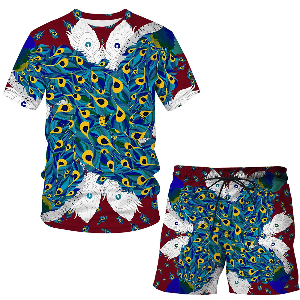 

2021 New Fashion hot Summer 3D Printing Luxury Man / Woman Hip Hop T-shirt Short Sleeve Streetwear Suit Men clothing Tops