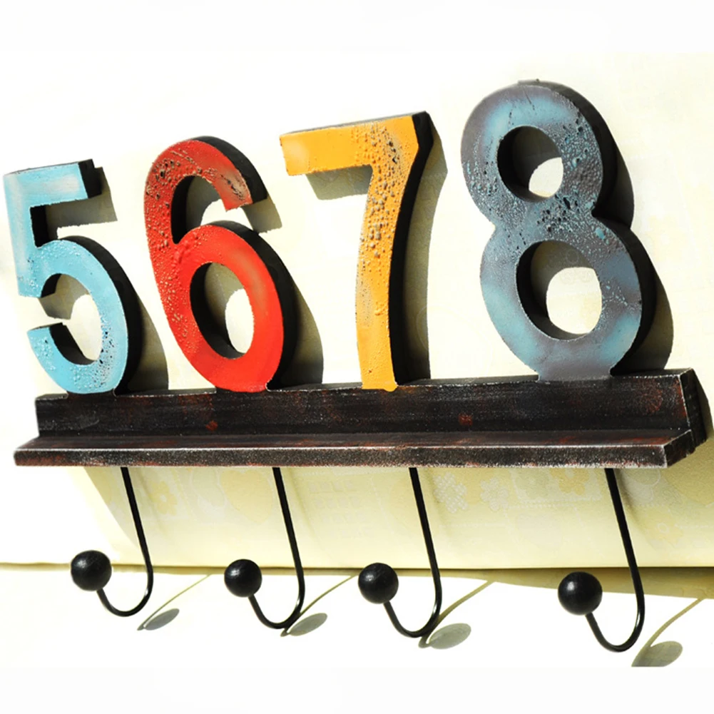 Для спальни настенный компактный для шапок ключей гостиной Красочный Держатель