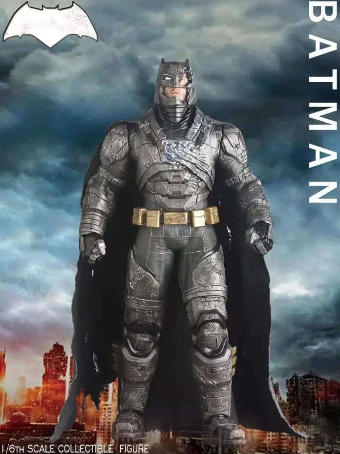 Figura de acción del equipo de prototipos, estatua de Batman blindada, juguete de 30cm