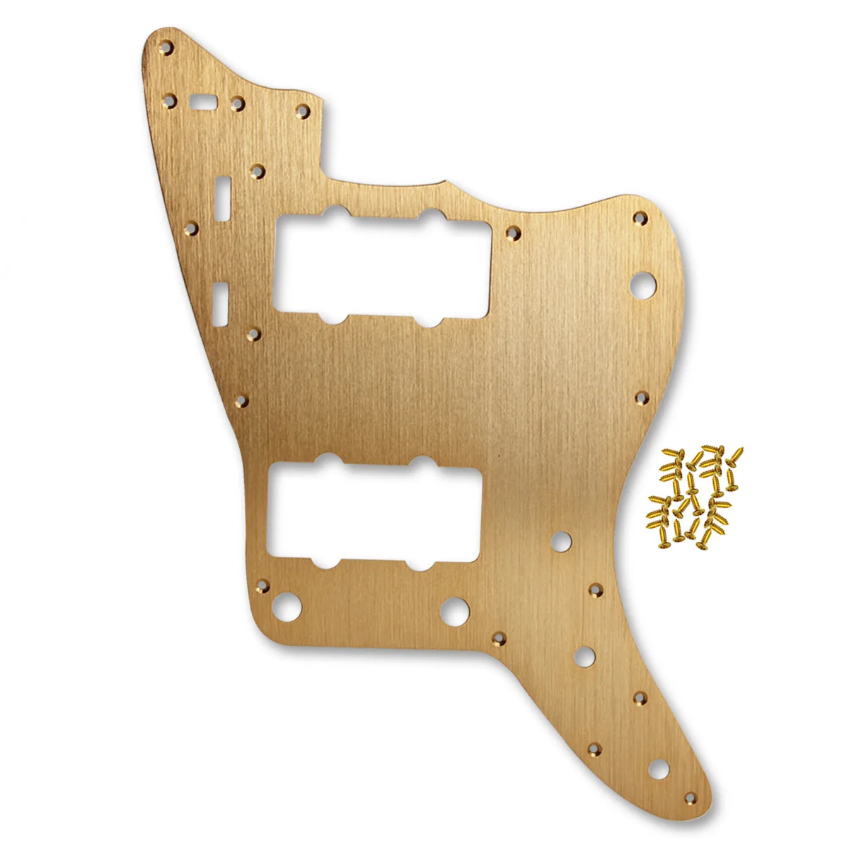 FLEOR металлическая электрогитара Pickguard скретч пластина 1Ply алюминий с винтами для