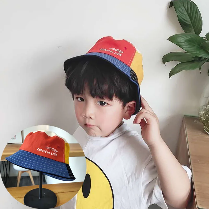 Милое детское ведро с буквенным принтом из мультфильма летняя детская Панама