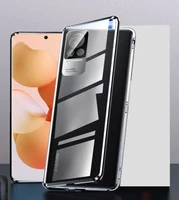 double sided glass magnetic case for realme gt neo 2 2t metal 360 degree full case protect the lens
