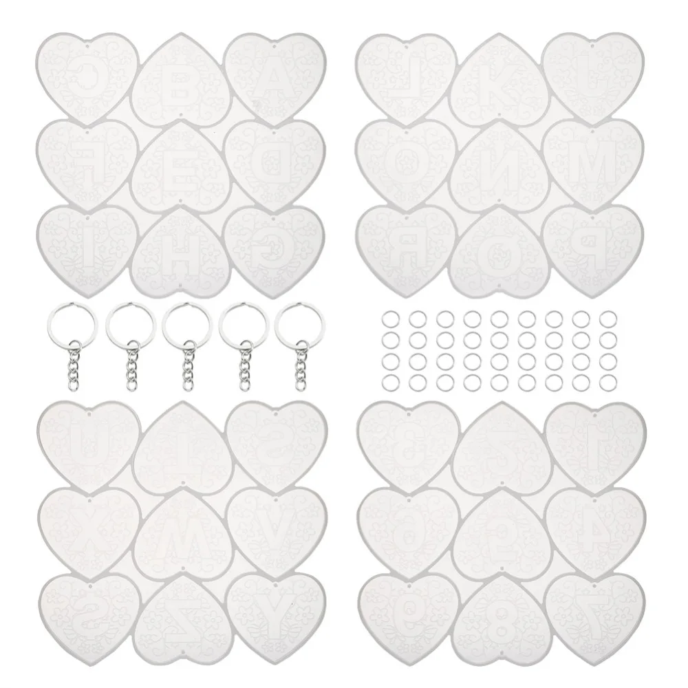 

1Set Resin Heart Molds Tools for DIY Creative Keychain Accessories jewelry Making Decor as Valentine's Day Gifts