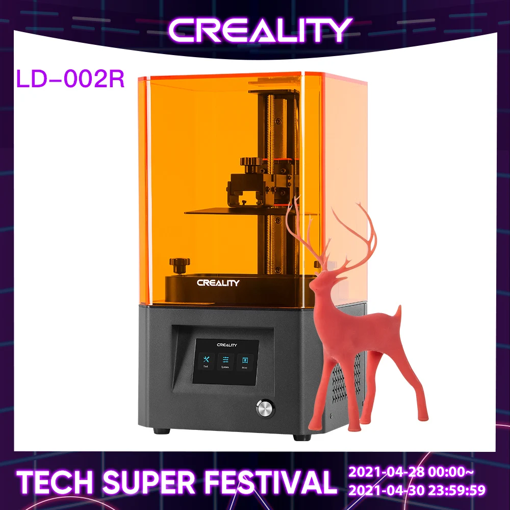 CREALITY 3D LD-002R ЖК-дисплей смолы УФ принтер 2K Экран фильтрации воздуха Системы