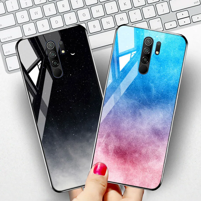 phone case for xiaomi redmi 9 cases funda xiaomi redmi 9a 9c nfc note 9 pro 11 10 8 9s 10s note9 tempered glass cover coque capa free global shipping