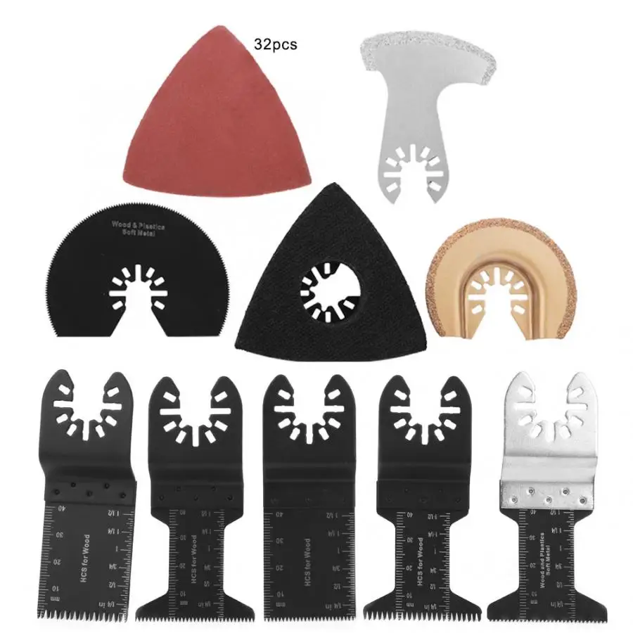 

41 шт осциллирующая Высокоуглеродистая сталь для резки пластикового дерева мягкого металла