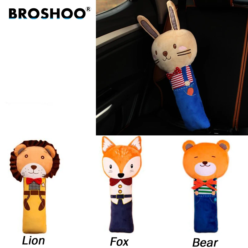 

BROSHOO прекрасный PP Хлопок мультфильм детская Накладка для ремня безопасности автомобиля Наплечные колодки детская авто подушка подкладочны...