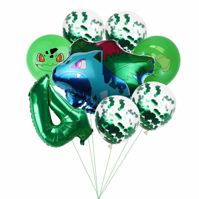 1 комплект Пикачу Покемон Дженни черепаха Алюминий набор воздушных шариков с