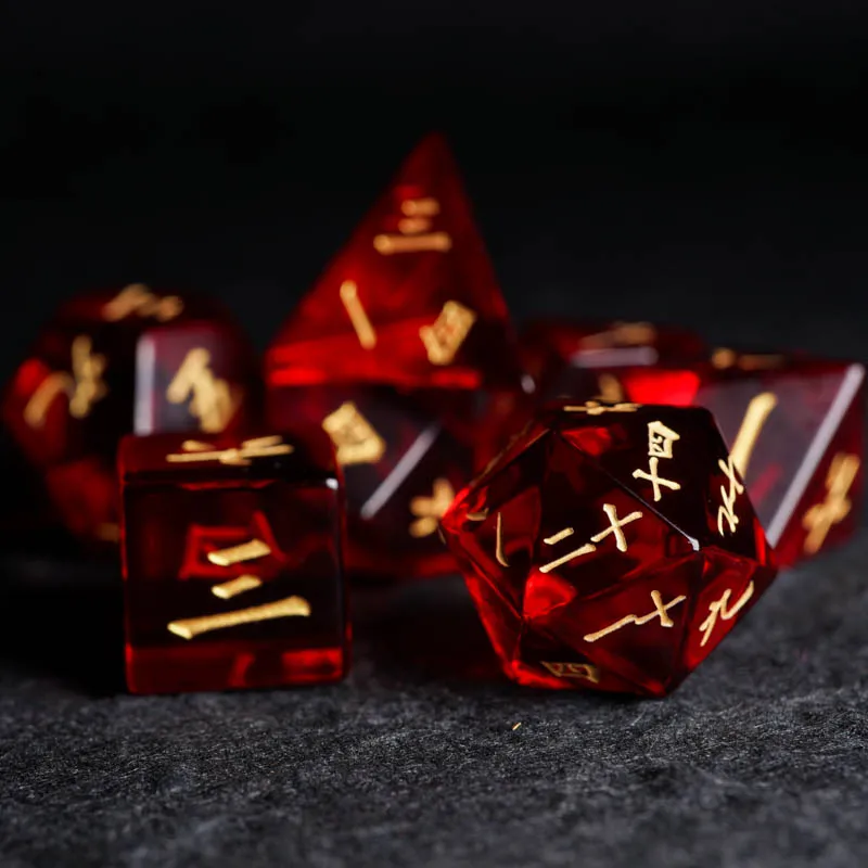 

Garnet COC Running Group Dice DND Dice Cthulhu Running Group Chinese Digital TRPG Board Game Customization