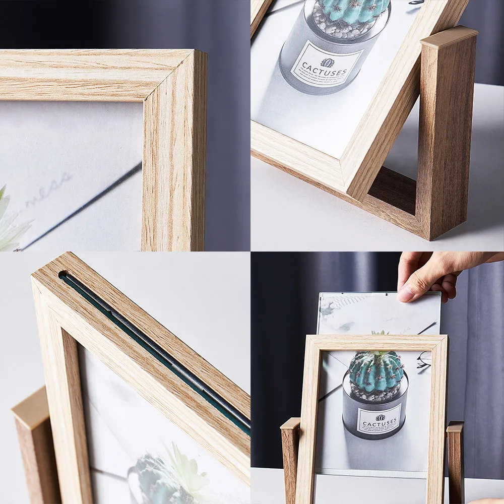 

Nordic Simple Pgoto Wood Frame for Bedroom Living Room Home Decor 6 Inch 7 Inch Modern Art Picture Frames