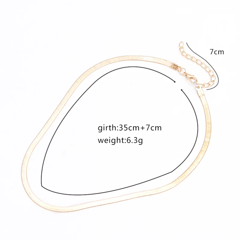 Простые Стильные змеиные ожерелья цепочки для женщин и мужчин 3 цвета вечерние