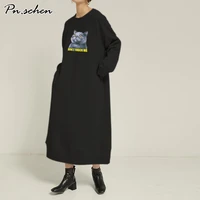 cotton hoodies women oversize aesthetic 2020 korean plus size 7xl 6xl 5xl 4xl 3xxl winter autumn black gray womens sweatshirt