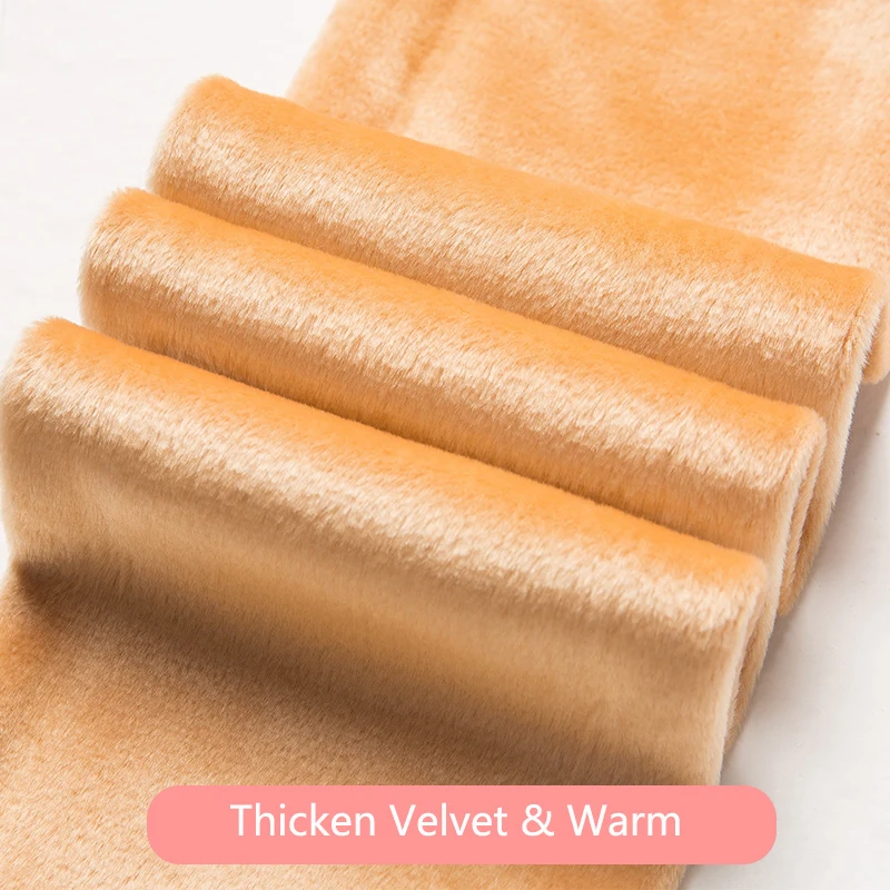 LANGSHA Winter Warm Leggings Women Casual Thicken Velvet Warm Good Elastic Slimming Seamless Leggings Solid Women's Warm Pants