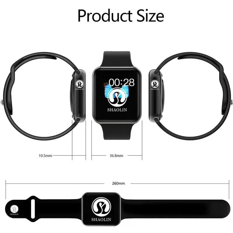 44mm case for apple iPhone Android Samsung phone upgrade NOT apple watch 1:1 Smart Watch 4 Heart Rate Smartwatch