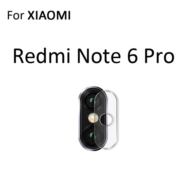 Задняя камера из закаленного стекла для объектива Xiaomi mi 9T Pro A3 Защитная пленка для экрана для Red mi Note 8 7 6 5 Pro на Red mi 7 7A 6 6A 5 Plus - Цвет: For Redmi Note 6 Pro