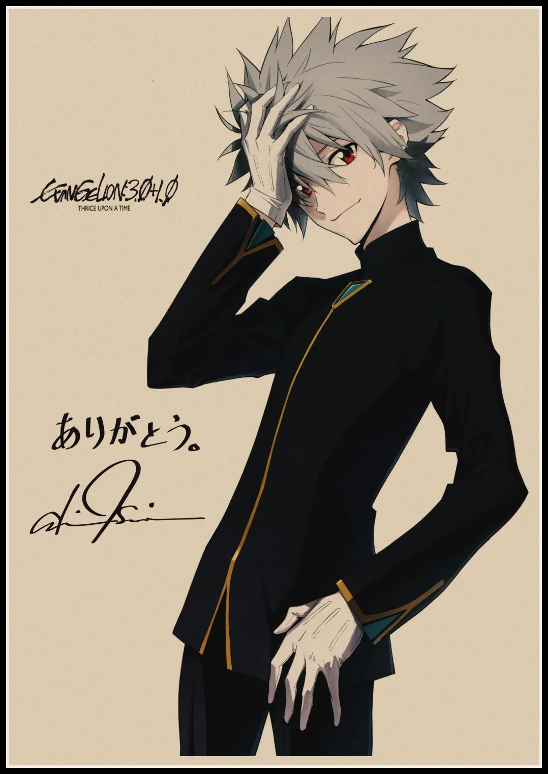 Аниме плакаты Холст Картина HD Печать Евангелион Ретро плакат Настенный декор