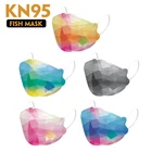 Алмазная градиентная 4-слойная маска FFP2 для взрослых, черная маска KN95 из ткани, одобренная маска для лица, FPP2, респираторная маска FFP2MASK