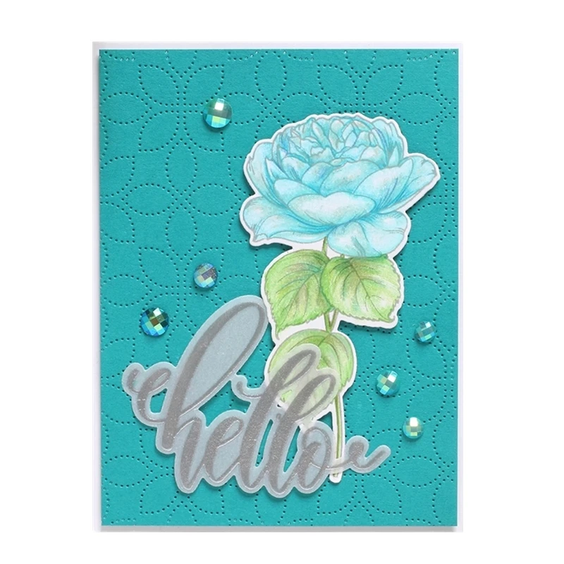 

3D New Metal Cutting Dies 2020 and Clear Stamps Scrapbooking For Paper Making Summer Flower Rose Embossing Frame Card Craft Sets