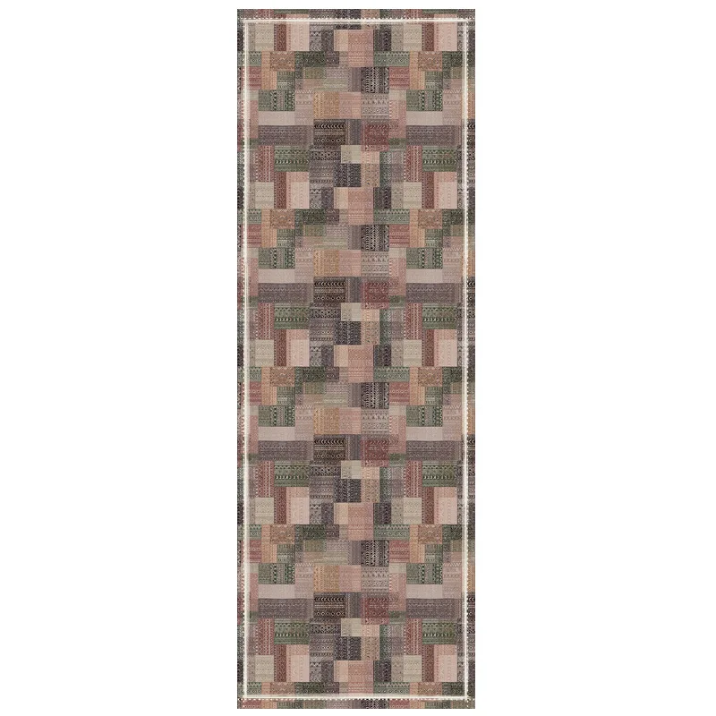 Экологичный коврик для йоги с принтом из микрофибры складной портативный