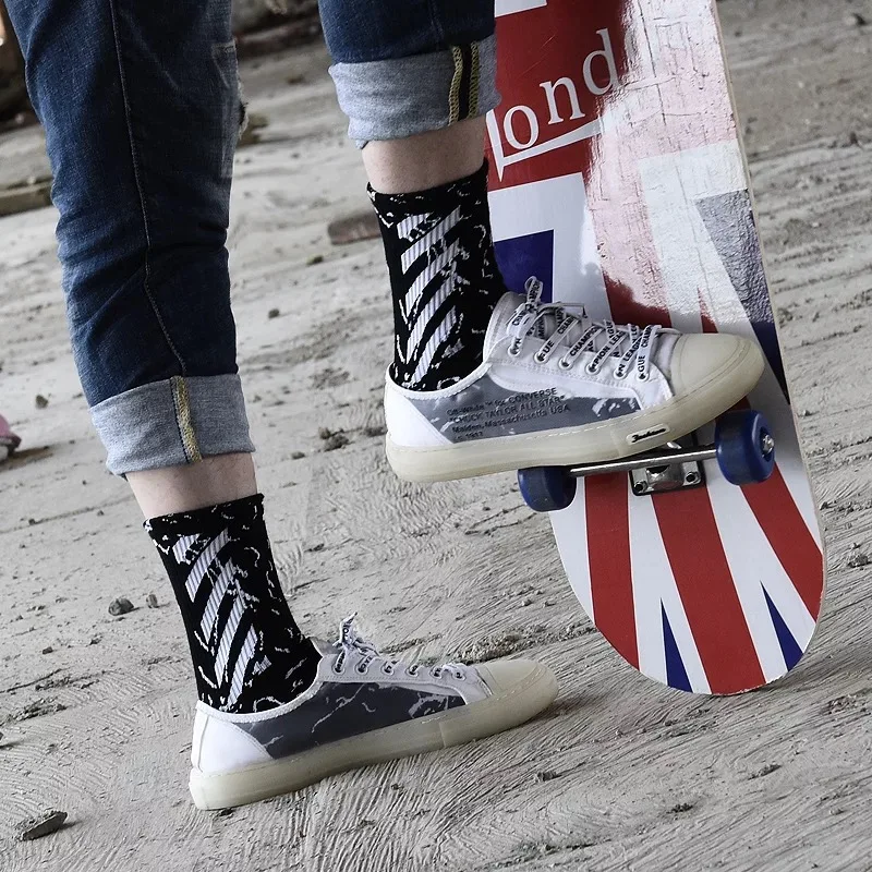 Хип носки мужские уличные стильные кроссовки интересные счастливые подарки для