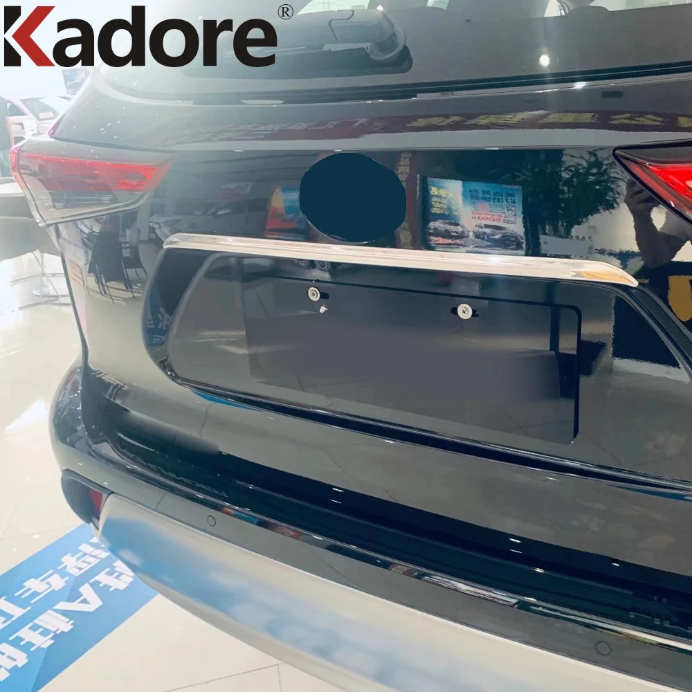 Накладка на заднюю крышку багажника для Toyota Highlander Hybrid 2021 2022 накладка дверь из