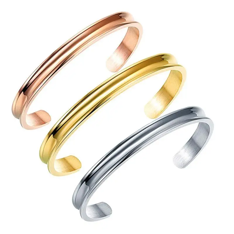 Простой Модный классический женский открытый повязка на голову браслет для